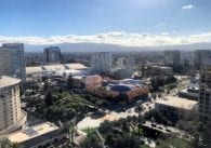 An aerial view of downtown San Jose