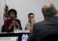 Councilmember Peralez and VTA CEO Nuria Fernandez get the latest information on the BART Silicon Valley Phase II project.