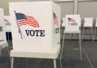 Voting booths inside a elections polling center