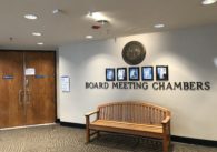 The Santa Clara County Board of Supervisors meeting chamber is pictured in this file photo.