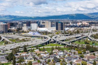 ADV_san-jose-hwy-280_01 An aerial view of downtown San Jose