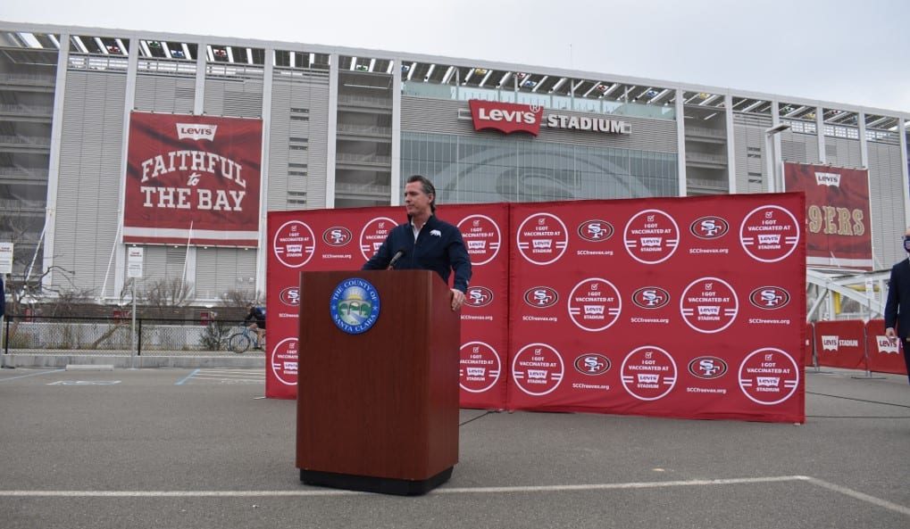 State's largest vaccination site opens in Santa Clara County at Levi's  Stadium - San José Spotlight