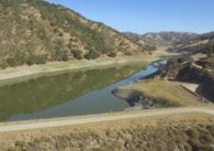 A water reservoir located in Santa Clara County
