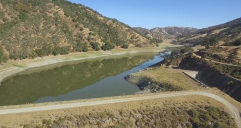 A water reservoir located in Santa Clara County