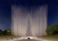 The Breeze of Innovation, San Jose’s future landmark, will consist of hundreds of rods that generate electricity and light up at night. Photo courtesy of Urban Confluence of Silicon Valley.