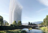 A concept image of the Breeze of Innovation at Arena Green in San Jose. Photo courtesy of Urban Confluence of Silicon Valley.