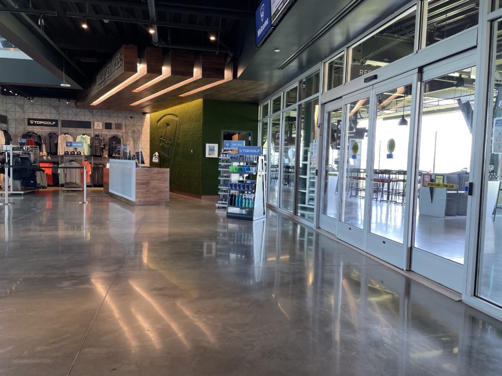 Inside Topgolf's pro shop. Photo by Lloyd Alaban.