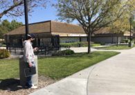 Santa Teresa High School student Justin Jarvis chose to continue with distance learning. Students in the East Side Union High School District had the option to attend part of the school day in-person. Photo by Lorraine Gabbert.