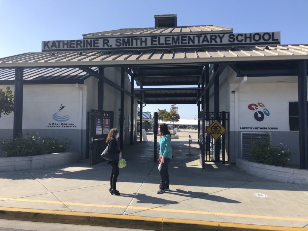 School administrators are excited Katherine Smith Elementary School in the Evergreen School District has reopened for students. Photo by Lorraine Gabbert.