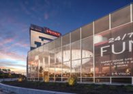 The exterior of a card room in San Jose, California