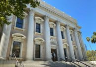 The exterior of a courthouse