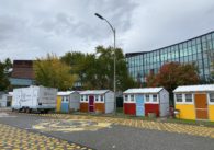 A tiny home village for formerly homeless residents