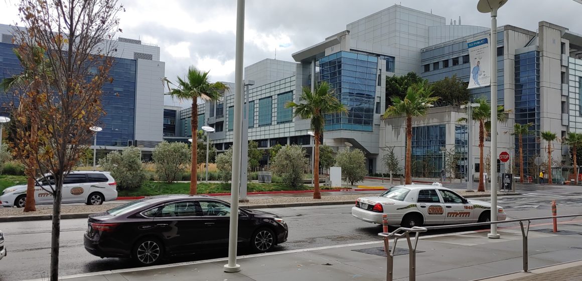Valley Medical Center VMC Cars parked outside a medical center in San Jose, California