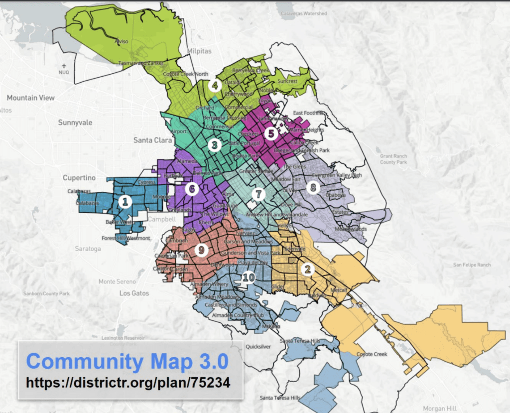 San Jose commission considers new boundaries for political districts