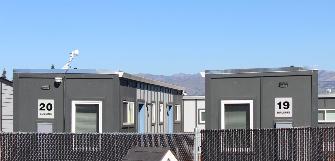 A tiny home village for homeless people in San Jose, California