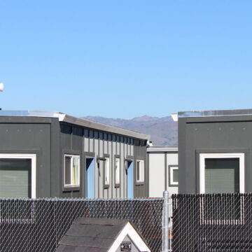 A tiny home village for homeless people in San Jose, California