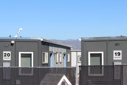 A tiny home village for homeless people in San Jose, California
