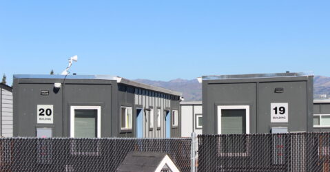 A tiny home village for homeless people in San Jose, California