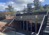 The exterior of the town council chamber in Los Gatos