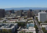 A view of downtown San Jose from the 18th floor of City Hall