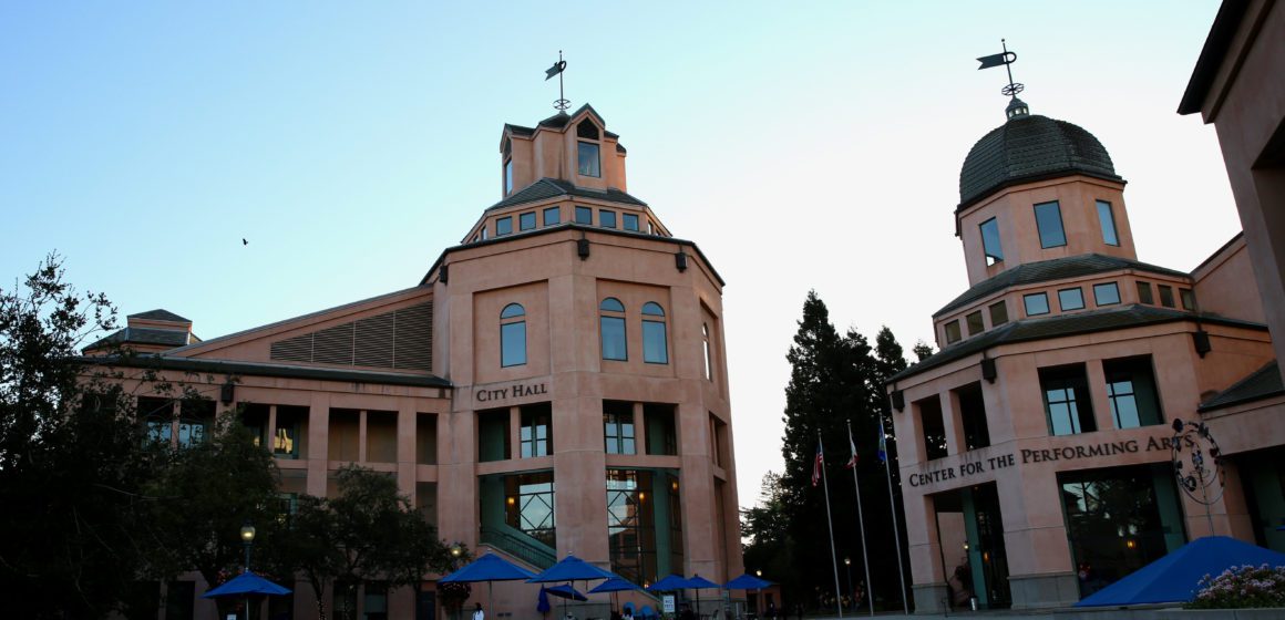 Mountain View The exterior of city hall in Mountain View, California