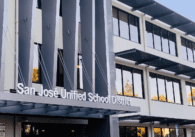 The exterior of the San Jose Unified School District offices