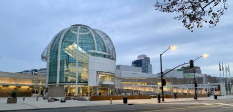 The exterior of city hall in San Jose, California
