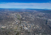 An aerial view of San Jose, California