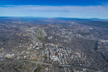San Jose aerial An aerial view of San Jose, California