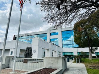 Th exterior of the sheriff's office in Santa Clara County, California