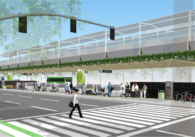 A rendering of a proposed airport connector in San Jose