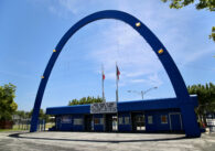 The entrance to the fairgrounds in Santa Clara County, California