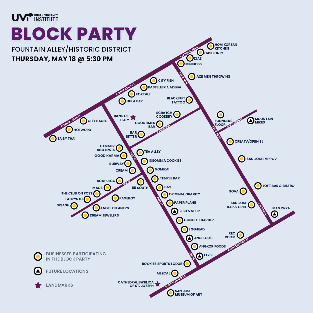 Downtown San Jose block party kicks off the weekend early San José