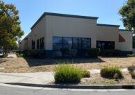 The exterior of a homeless shelter in Sunnyvale