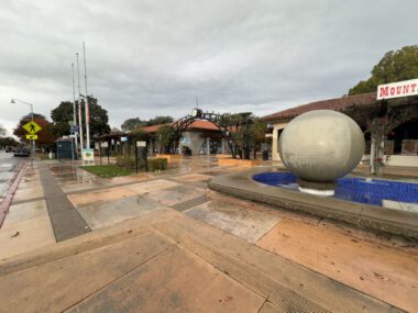 A community square in Santa Clara, California