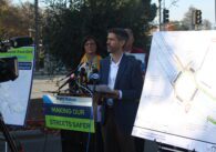 San Jose Mayor Matt Mahan speaking at a press conference