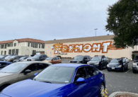 Fremont High School parking and mural