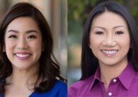 Portrait of two Vietnamese women.