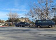 A nearly empty parking lot at the VTA Winchester light rail station, which will become an affordable housing site.