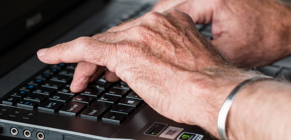 Pixabay Hands typing on a laptop keyboard
