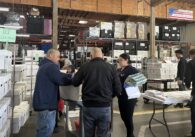 Election workers at the Santa Clara County Registar of Voters