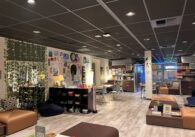 The interior of a wellness center for students at a San Jose high school