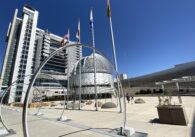 San Jose City Hall sign on building side