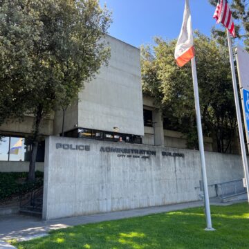 The exterior of the San Jose Police Department
