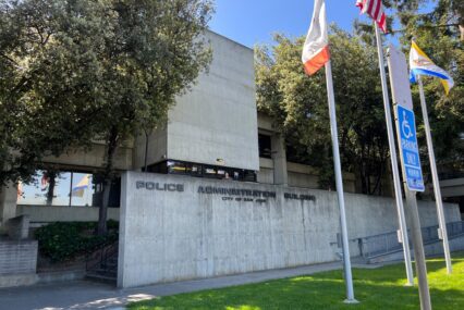 The exterior of the San Jose Police Department