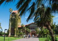 People walking on the campus of San Jose State University