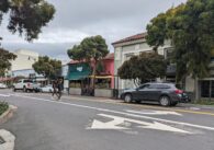 A downtown street in Los Gatos