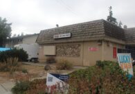 The exterior of a liquor store
