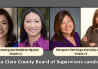 A composite image of four women running for office in Santa Clara County