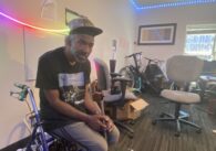 Man in walker living in hotel